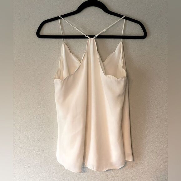 New! Beautiful, J. Crew, Strappy, Flowing, Off-White, Lined Tank. Size 8. - Picture 2 of 4